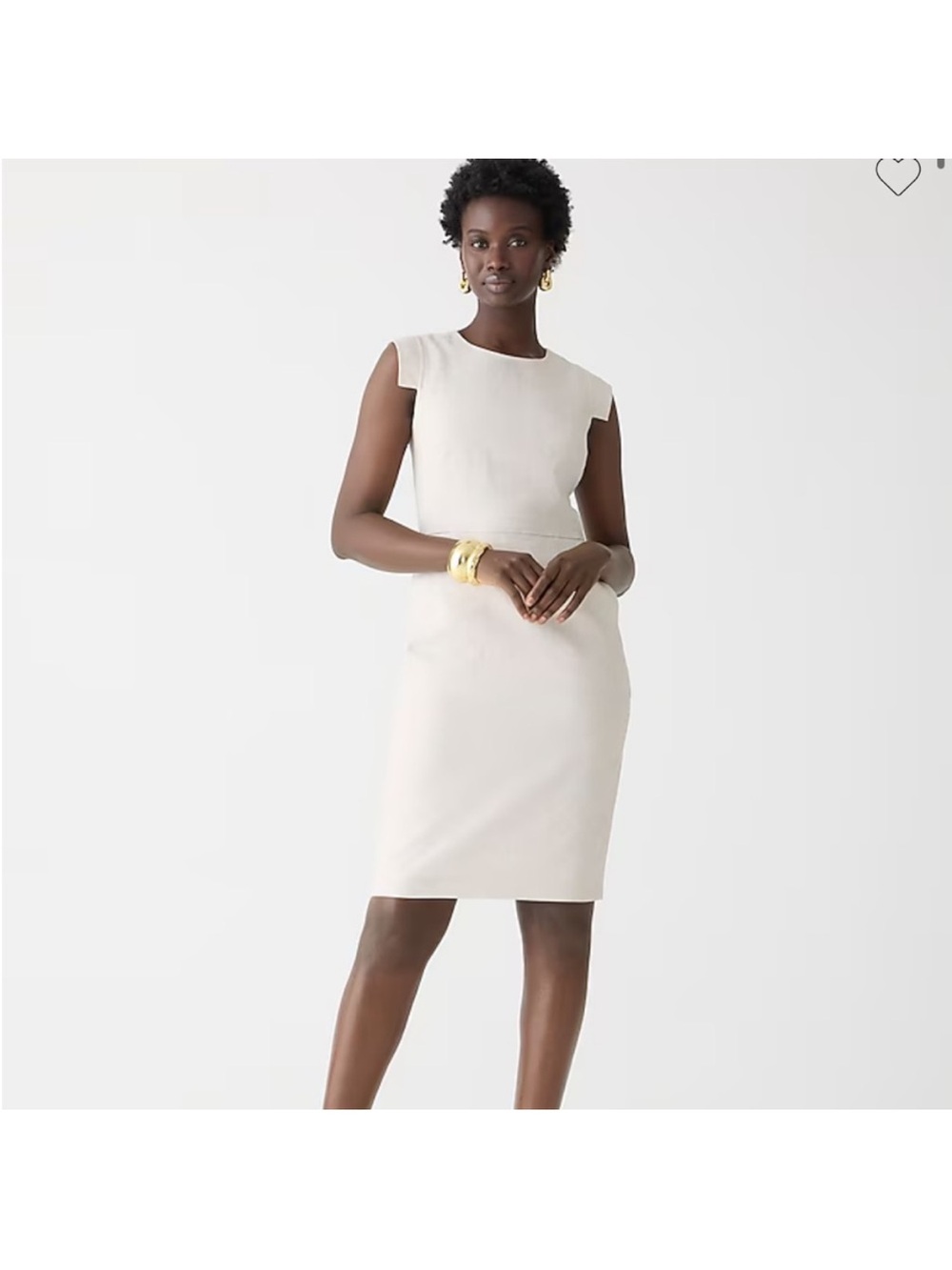 J Crew Resume Sheath Dress in Linen Short Sleeve Career Size 6
